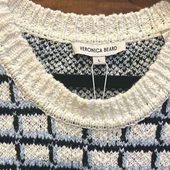 NEW $478 Veronica Beard Nazife sweater tank large - Picture 5 of 10